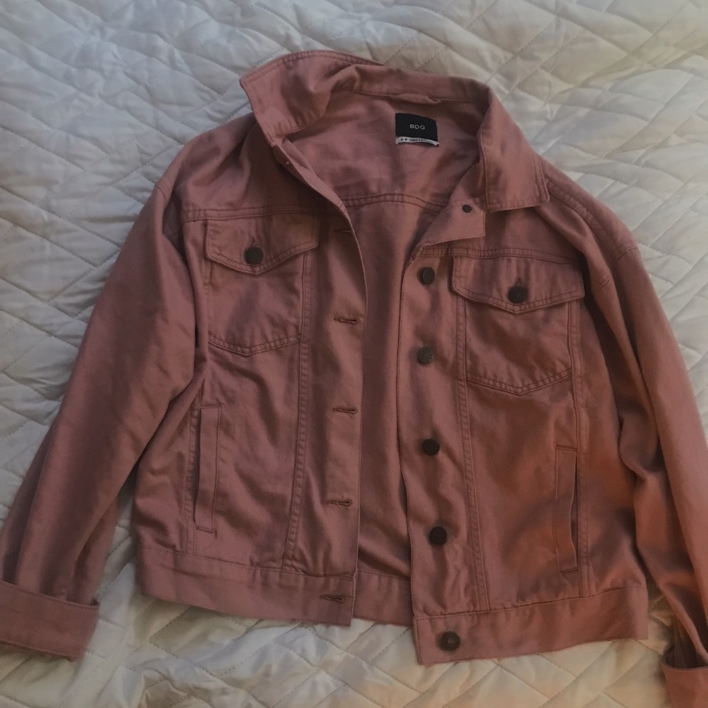 Urban Outfitters Pink Trucker Jacket